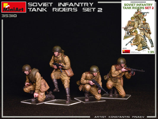 SOVIET INFANTRY TANK RIDERS SET 2 KIT 1:35 - Miniart - MIN35310