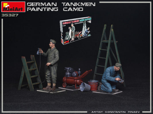 GERMAN TANKMEN PAINTING CAMO KIT 1:35 - Miniart - MIN35327
