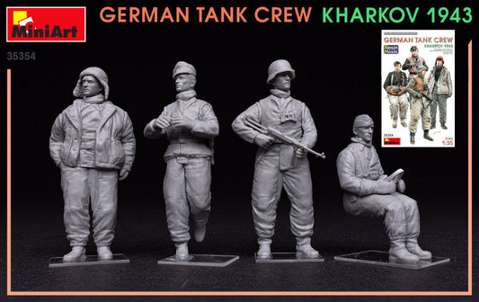 GERMAN TANK CREW KHARKOV 1943 RESIN HEADS KIT 1:35 - Miniart - MIN35354