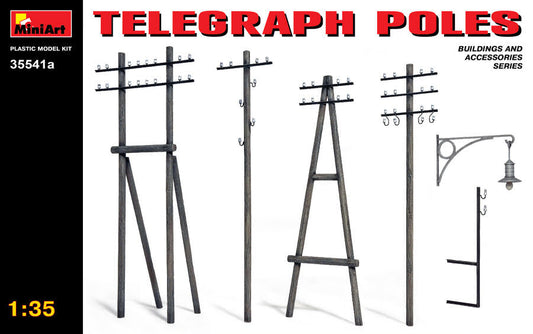 TELEGRAPH POLES KIT 1:35 - Miniart - MIN35541A