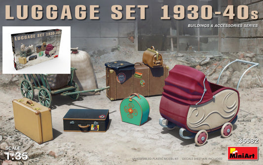 LUGGAGE SET 1930-40s KIT 1:35 - Miniart - MIN35582