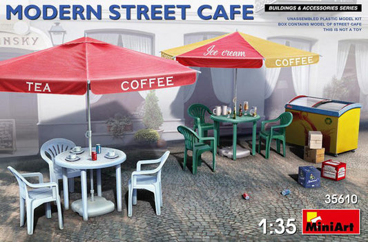 MODERN STREET CAFE KIT 1:35 - Miniart - MIN35610