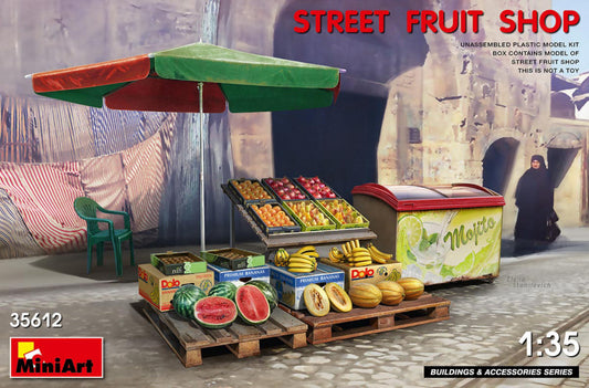 BANCO FRUTTA STREET FRUIT SHOP KIT 1:35 - Miniart - MIN35612