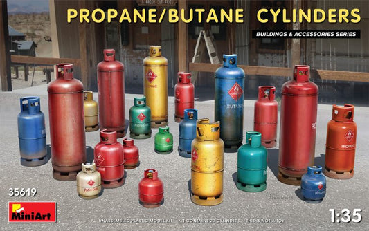 PROPANE-BUTANE CYLINDERS  KIT 1:35 - Miniart - MIN35619