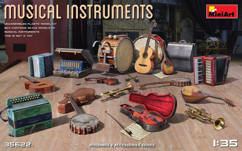 MUSICAL INSTRUMENTS KIT 1:35 - Miniart - MIN35622