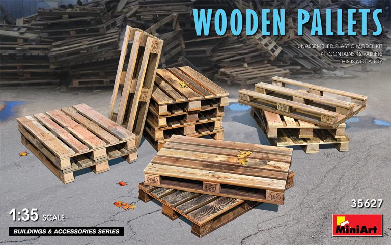 WOODEN PALLETS KIT 1:35 - Miniart - MIN35627