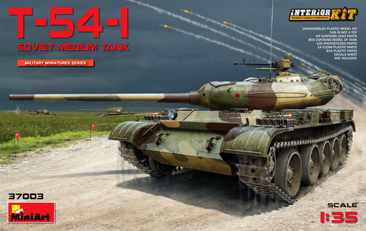 T-54 SOVIET MEDIUM TANK INTERIOR KIT 1:35 - Miniart - MIN37003