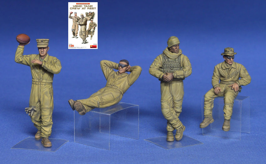 USMC TANK CREW AT REST KIT 1:35 - Miniart - MIN37049