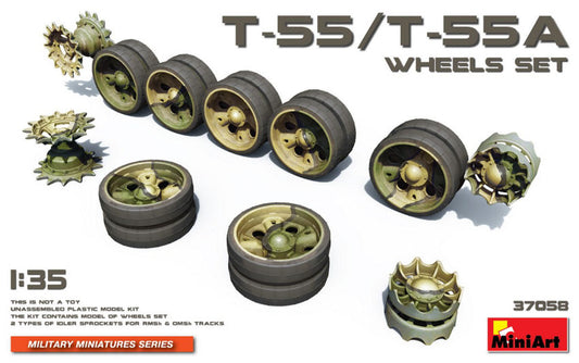 T-55/T-55A WHEELS SET KIT 1:35 - Miniart - MIN37058