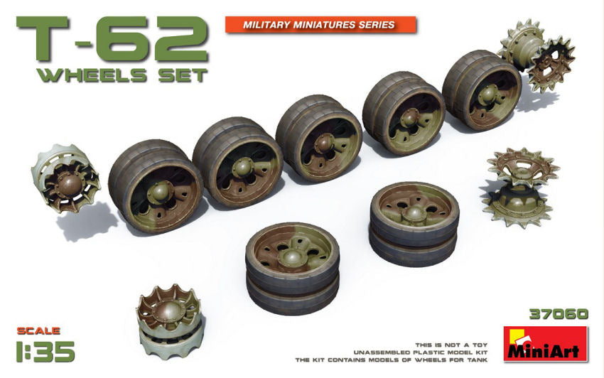 T-62 WHEELS SET KIT 1:35 - Miniart - MIN37060