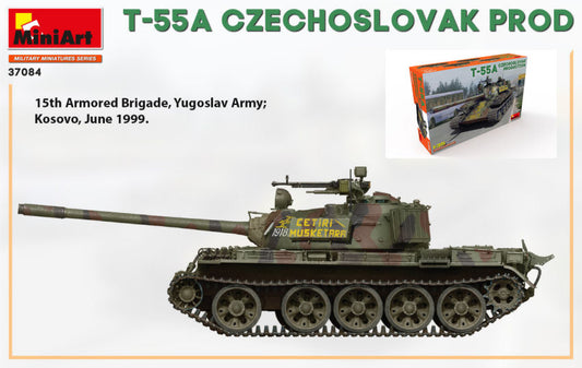 T-55A CZECHOSLOVAK PROD.KIT 1:35 - Miniart - MIN37084