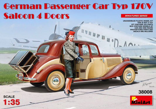 GERMAN PASSENGER CAR TYP 170V KIT 1:35 - Miniart - MIN38008