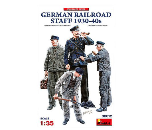 GERMAN RAILROAD STAFF 1930-40s KIT 1:35 - Miniart - MIN38012
