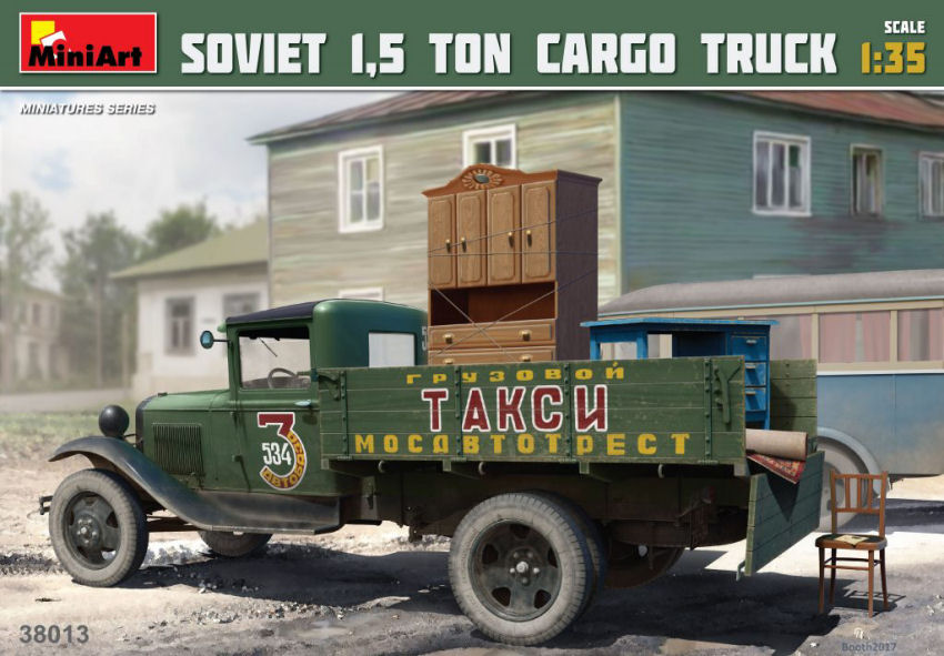 SOVIET 1,5 TON CARGO TRUCK KIT 1:35 - Miniart - MIN38013