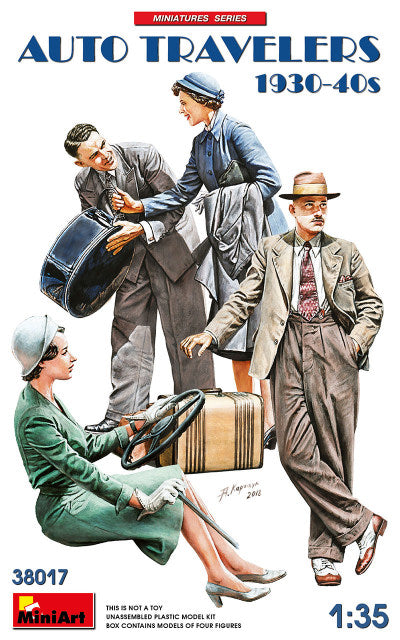 AUTO TRAVELERS 1930-40s KIT 1:35 - Miniart - MIN38017