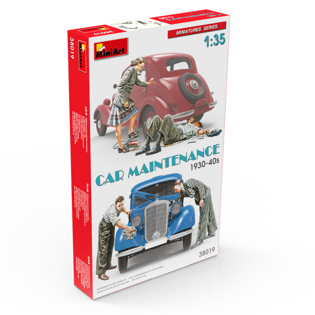 CAR MAINTENANCE 19030-40s KIT 1:35 - Miniart - MIN38019