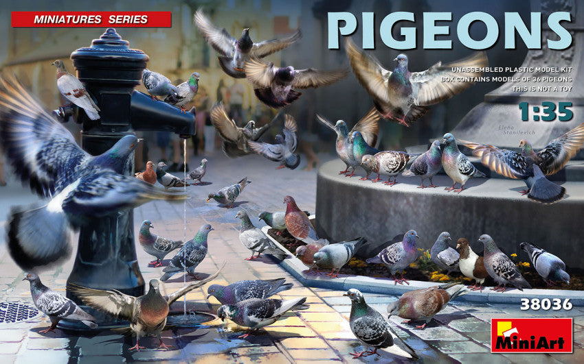 PICCIONI PIGEONS KIT 1:35 - Miniart - MIN38036