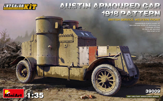 AUSTIN ARMORED CAR 1918 PATTERN BRITISH SERVICE INTERIOR KIT 1:35 - Miniart - MIN39009