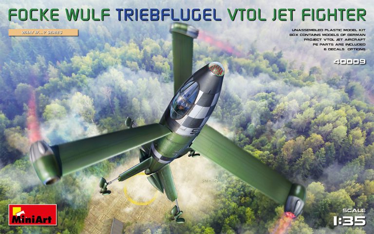 FOCKE WULF TRIEBFLUGEL (VTOL) JET FIGHTER KIT 1:35 - Miniart - MIN40009