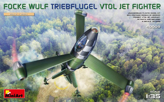 FOCKE WULF TRIEBFLUGEL (VTOL) JET FIGHTER KIT 1:35 - Miniart - MIN40009