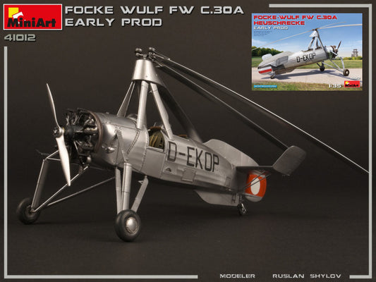 FOCKE-WULF Fw C 30A HEUSCHRECKE EARLY PROD.KIT 1:35 - Miniart - MIN41012