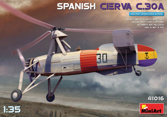SPANISH CIERVA C 30A KIT 1:35 - Miniart - MIN41016