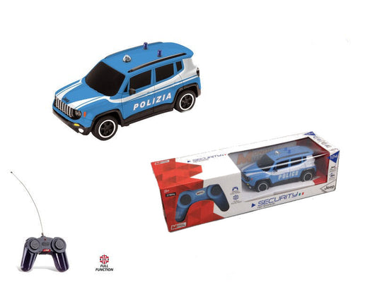 JEEP RENEGADE POLIZIA RADIOCOMANDO 1:24 - Mondo Motors - MM63564P