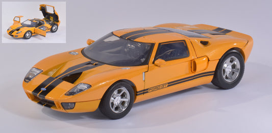 FORD GT CONCEPT 2004 YELLOW W/BLACK STRIPES 1:12 - MotorMax - MTM73001Y