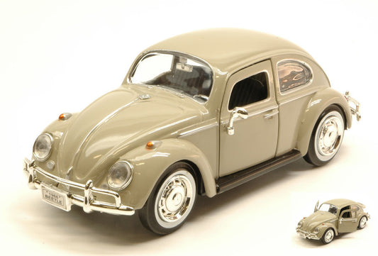 VW BEETLE 1966 BEIGE 1:24 - MotorMax - MTM73223BE