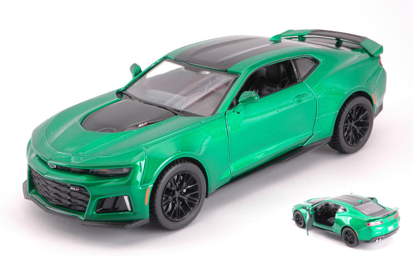 CHEVROLET CAMARO ZL1 2017 GREEN 1:24 - MotorMax - MTM79351GN
