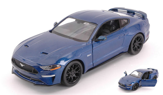FORD MUSTANG GT 2018 BLUE 1:24 - MotorMax - MTM79352BL