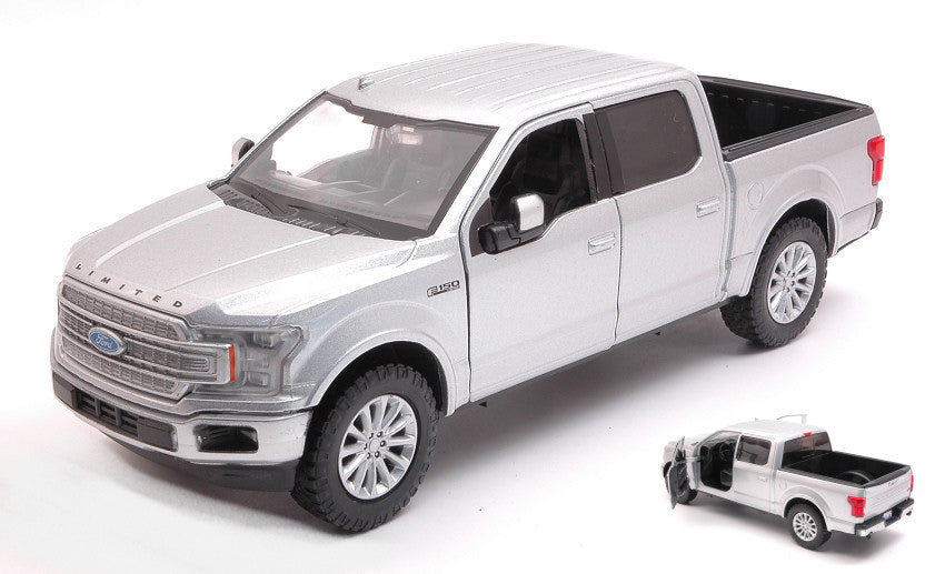 FORD F-150 LIMITED CREW CAB 2019 SILVER 1:27 - MotorMax - MTM79364S