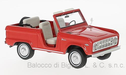 FORD BRONCO ROADSTER 1966 RED 1:43 - Neo Scale Models - NEO47210