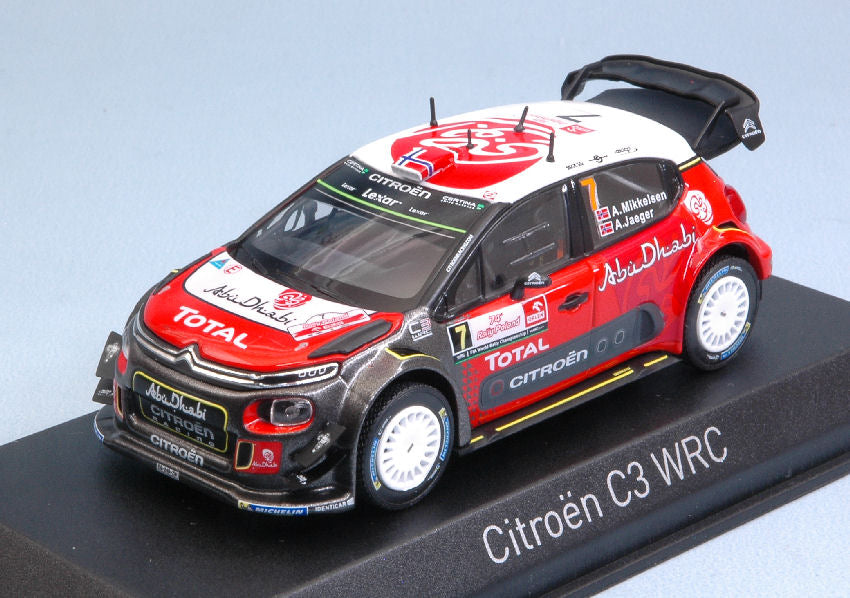 CITROEN C3 WRC N.7 9th POLAND RALLY 2017 A.MIKKELSEN-A.JAEGER 1:43 - Norev - NV155363