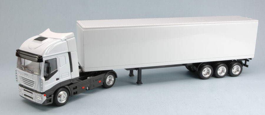 IVECO STRALIS CONTAINER WHITE 1:43 - New Ray - NY15613DSS