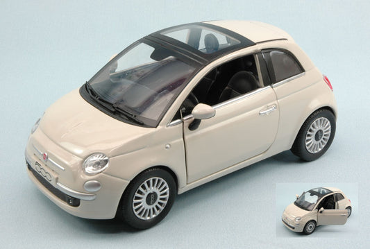 FIAT NUOVA 500 2007 WHITE 1:24 - New Ray - NY71013W