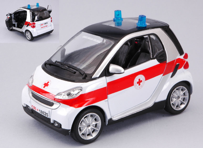 SMART FORTWO CROCE ROSSA ITALIANA 1:24 - New Ray - NY71443