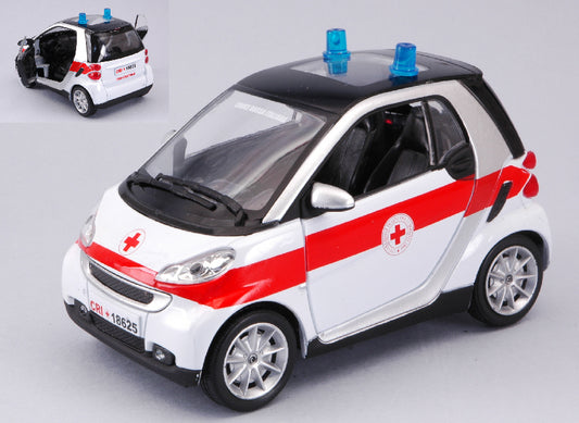 SMART FORTWO CROCE ROSSA ITALIANA 1:24 - New Ray - NY71443