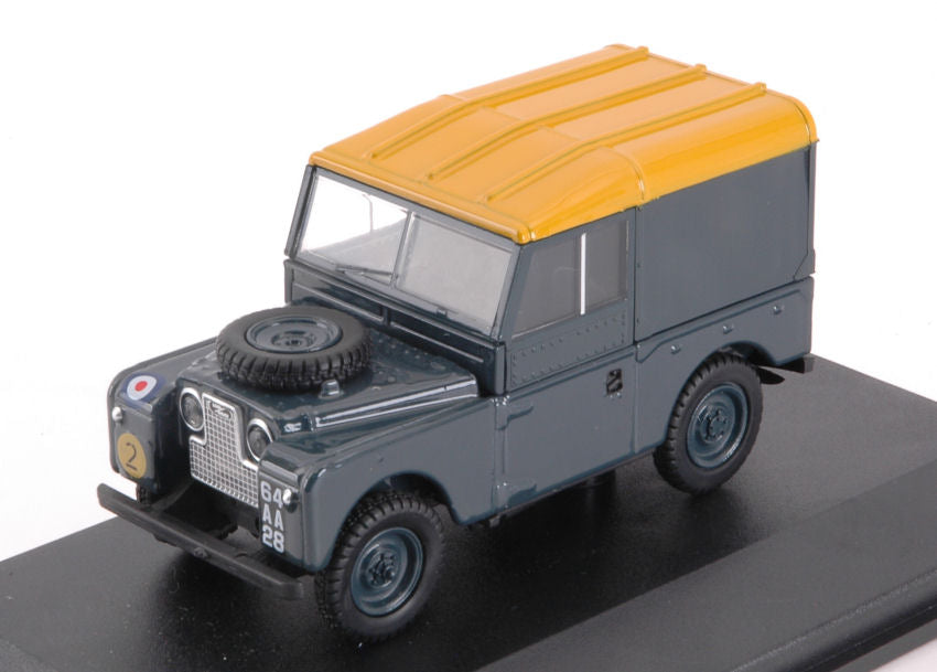 LAND ROVER SERIES 1 88 HARD TOP RAF DARK GREEN/YELLOW 1:43 - Oxford - OXF43LAN188021