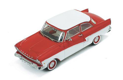 FORD TAUNUS 17M 1957 RED/WHITE 1:43 - PremiumX - PRD387
