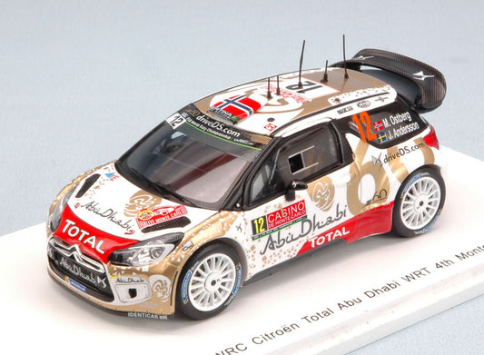 CITROEN DS3 N.12 4th MONTE CARLO 2015 M.OSTBERG-J.ANDERSSON 1:43 - Spark Model - S4508