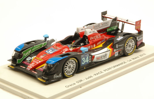 ORECA 03R N.34 44th LM 2016 N.LEUTWILER-S.NAKANO-J.WINSLOW 1:43 - Spark Model - S5117