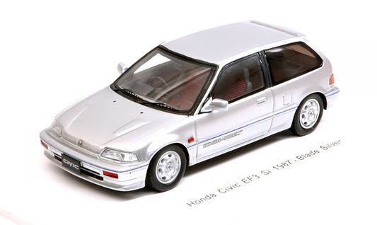 HONDA CIVIC EF3 Si 1987 SILVER 1:43 - Spark Model - S5450
