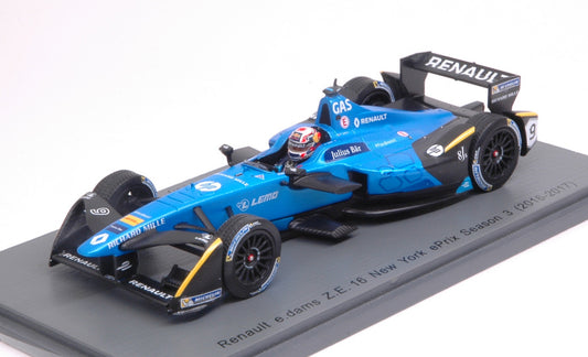 RENAULT e.dams P.GASLY 2017 N.9 Rd10 NEW YORK FORMULA "E" 1:43 - Spark Model - S5922