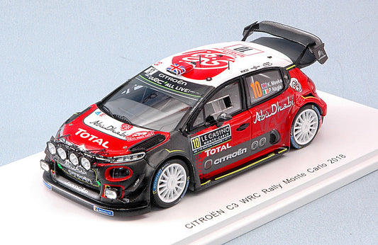 CITROEN C3 WRC N.10 4th MONTE CARLO 2018 K.MEEKE-P.NAGLE 1:43 - Spark Model - S5960