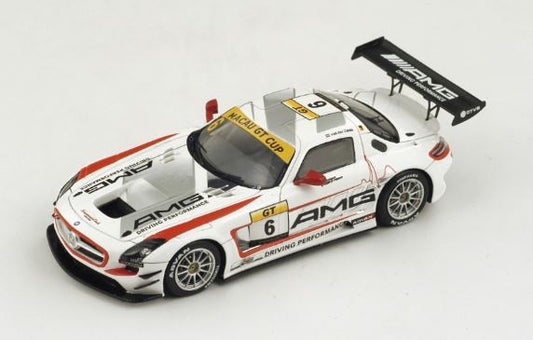 MERCEDES SLS AMG GT3 N.6 2nd MACAU GP GT CUP 2014 R.VAN DER ZANDE  1:43 - Spark Model - SA069