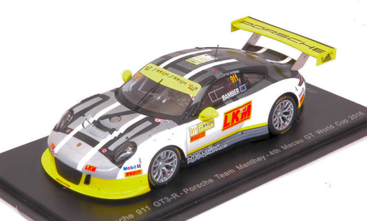 PORSCHE 911 GT3 N.911 4th MACAU GT WORLD CUP 2016 E.BAMBER 1:43 - Spark Model - SA112