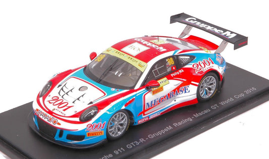 PORSCHE 911 GT3 R N.98 MACAU GT WORLD CUP 2016 MA C.YEUNG PHILIP 1:43 - Spark Model - SA118