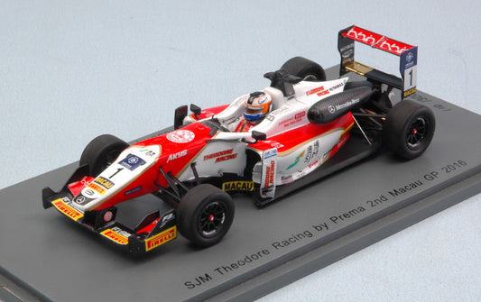 DALLARA F3 F.ROSENQVIST 2016 N.1 2nd MACAU GP 1:43 (LIM.300) - Spark Model - SA119