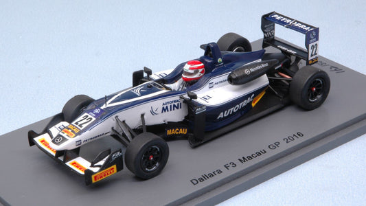 DALLARA MERCEDES F3 P.PIQUET 2016 N.22 MACAU GP 1:43 - Spark Model - SA121